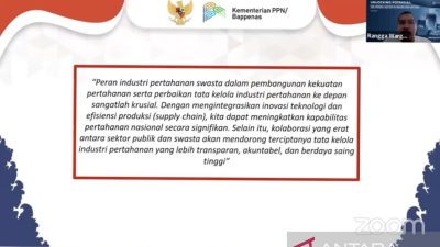 Bappenas: Komonalitas membantu penguatan lapangan usaha pertahanan nasional