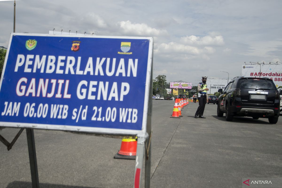 Daftar akses exit tol yang digunakan terkena ganjil genap